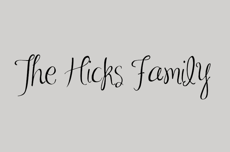 Hicksfamilyoflove.blogspot Logo